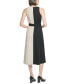 ფოტო #2 პროდუქტის Petite Colorblocked Belted Scuba Crepe Dress