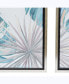 Фото #5 товара Canvas 2 Piece Coastal Leaves Framed Wall Art Set, 15.75" x 1.13" x 47.25"
