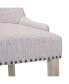 Фото #21 товара 24" Linen Tufted Buttons Upholstered Wingback Counter Stool (Set of 3)