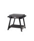 End Table Distressed Grey Black