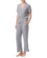 ფოტო #5 პროდუქტის Women's 2-Pc. Short-Sleeve Pajamas Set