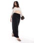 Фото #1 товара Yours wide leg pull on trousers in black