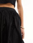 Фото #3 товара ASOS DESIGN Tall taffeta bubble hem maxi skirt in black