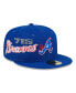 Фото #1 товара Men's Royal Atlanta Braves City Connect Icon 59FIFTY Fitted Hat