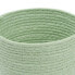 Set of Baskets Rope 17 x 17 x 20 cm Light Green (3 Pieces)