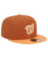 Men's Brown Washington Nationals Spring Color Two-Tone 9FIFTY Snapback Hat