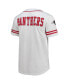 ფოტო #4 პროდუქტის Men's White, Red Clark Atlanta University Panthers Free Spirited Baseball Jersey