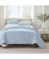 Фото #1 товара Simply Clean Antimicrobial Twin and Twin Extra Long Duvet Set, 2 Piece