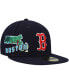 ფოტო #1 პროდუქტის Men's Navy Boston Red Sox Stateview 59FIFTY Fitted Hat