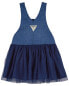 Фото #14 товара Baby Tulle and Denim Jumper Dress 24M