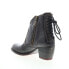 Фото #6 товара Bed Stu Xena F393017 Womens Black Leather Zipper Ankle & Booties Boots