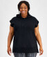 ფოტო #1 პროდუქტის Plus Size Comfort Flow Cap-Sleeve Tunic, Created for Macy's