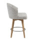 Фото #3 товара Onyx 26" Upholstered 360 Degree Swivel Counter Stool