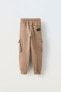 Plush cargo trousers