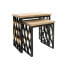 Set of 2 tables Home ESPRIT Wood Metal 64 x 34 x 65 cm