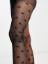 Фото #3 товара ASOS DESIGN 30 denier mini star tights in black