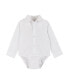 ფოტო #3 პროდუქტის Baby Boys Beige Four Piece Buttondown and Vest Set