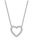 Steel necklace with a heart JF04333040