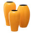 Vase 21,5 x 21,5 x 36 cm Ceramic Yellow
