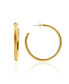 ფოტო #2 პროდუქტის Liv 2" Medium Hoops in 18k Gold- Plated Brass, 50mm