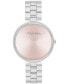 ფოტო #1 პროდუქტის Women's Gleam Silver-Tone Stainless Steel Bracelet Watch 32mm