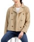 Фото #4 товара Women's Faux-Double-Breasted Chino Jacket