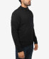 Фото #3 товара Men's Mock Neck Texture Quarter Zip Knitted Sweater