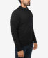 Men's Mock Neck Texture Quarter Zip Knitted Sweater