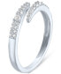 ფოტო #3 პროდუქტის Lab-Created Diamond Wrap Ring (1/4 ct. t.w.) in Sterling Silver