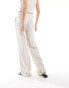 Фото #2 товара Mango stripe linen mix co-ord trousers in white