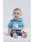 ფოტო #4 პროდუქტის Toddler Boys Cookie Monster Pullover Hoodie and French Terry Shorts Newborn to