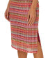 Фото #4 товара Women's Crochet Stripe Halter Sleeveless Sheath Dress