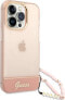 Guess Etui Guess GUHCP14XHGCOHP Apple iPhone 14 Pro Max różowy/pink hardcase Translucent Pearl Strap