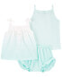 Фото #6 товара Baby 3-Piece Ombré Little Short Set 12M