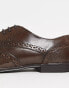 River Island lace up brogue in brown