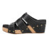 Corkys Catch Of The Day Studded Wedge Womens Black Casual Sandals 41-0353-BLCK