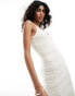 4th & Reckless lucca knit cami maxi beach dress in cream