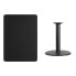 Фото #2 товара 30'' X 42'' Rectangular Black Laminate Table
