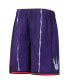 ფოტო #4 პროდუქტის Big Boys Purple Toronto Raptors 1998 Hardwood Classics 75th Anniversary Swingman Shorts