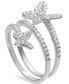 Cubic Zirconia Butterfly Wrap Ring in Sterling Silver, Created for Macy's
