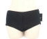 Фото #1 товара W Swim Black Bikini Bottom Womens Solid Beach Boy Shorts Swimwear Size XS