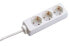 Фото #1 товара Bachmann 3x Schuko H05VV-F 3G 1.50mm² 16A/3680W 3m - 3 m - Plastic - White - 3 AC outlet(s) - 3680 W - 16 A