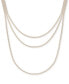 Фото #1 товара GUESS rhinestone Layered Tennis Necklace, 16" + 2" extender