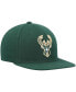 Фото #5 товара Men's Hunter Green Milwaukee Bucks Ground 2.0 Snapback Hat