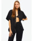 ფოტო #7 პროდუქტის Women's Flat Studded Oversized Shirt