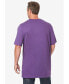Фото #2 товара Tall Shrink-Less Lightweight Longer-Length Crewneck T-Shirt