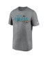 Men's Heather Gray Jacksonville Jaguars Legend Team Shoutout Performance T-shirt