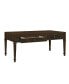 Фото #2 товара Martha Stewart Kenna 44" Fluted 2-Drawer Wood Coffee Table