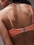 Фото #2 товара Topshop mix and match rib underwire bikini top in coral