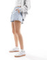 ASOS DESIGN pull on denim short in lightwash blue Синий, 38 - фото #3